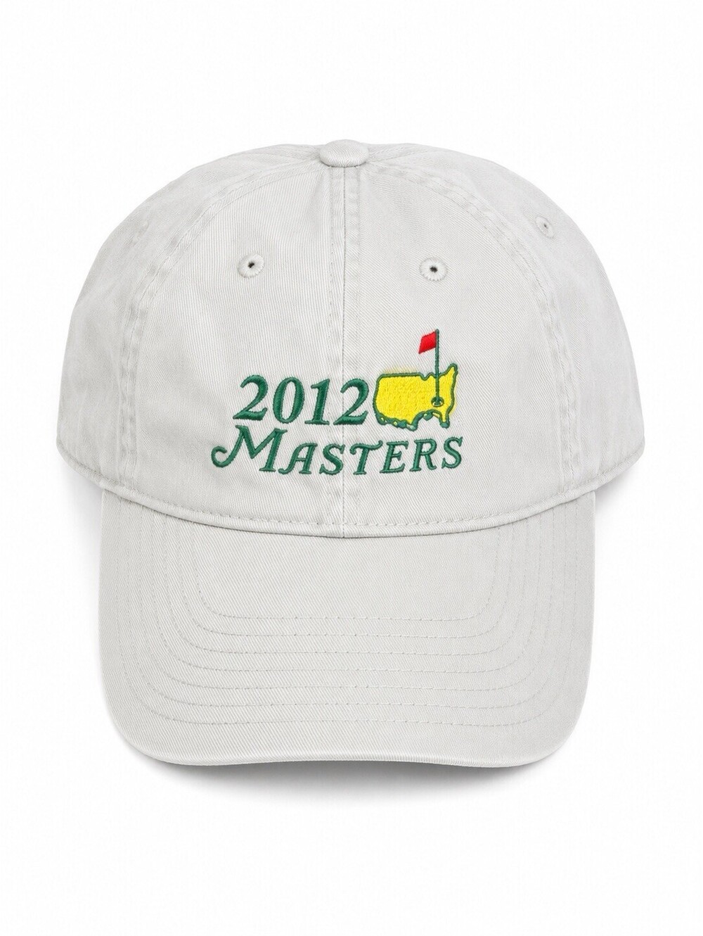 2012 Masters Tournament Adult Hat Adjustable Beige Augusta National Golf Club